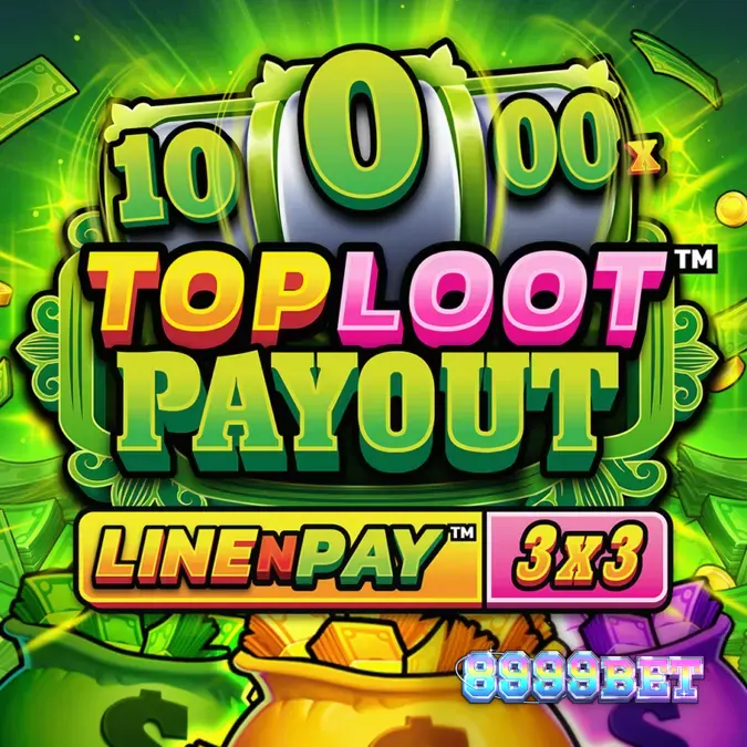TopLoot Payout LineNPay স্লট গেমের ইন্টারফেস এবং গ্রিড লেআউট